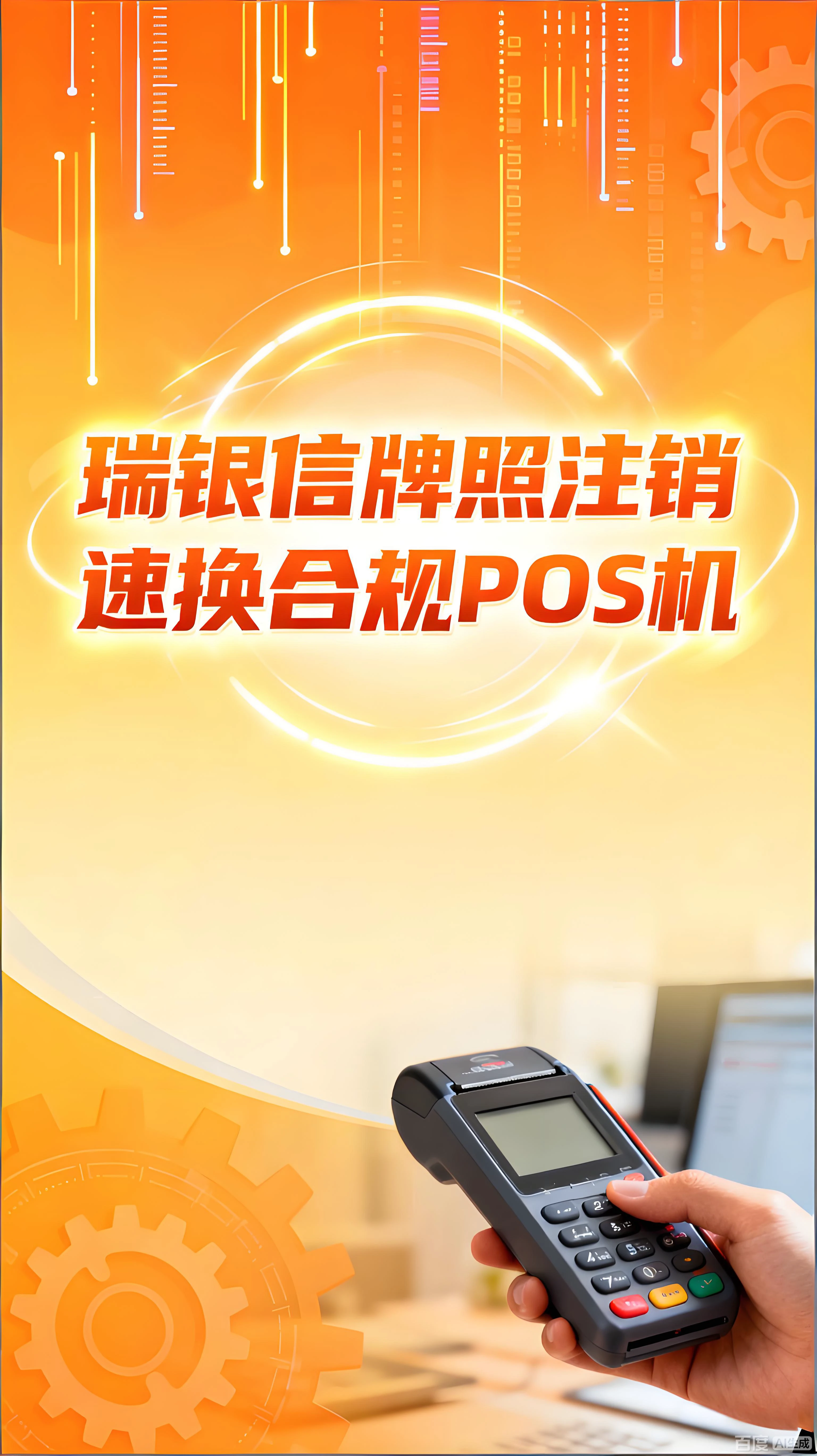 瑞银信支付牌照已注销！速换合规POS机，保障资金安全